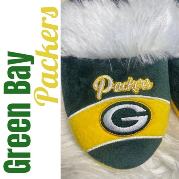NWOT NFL Green Bay Packers House Slippers, Size L (9-10) - Picture 3 of 8